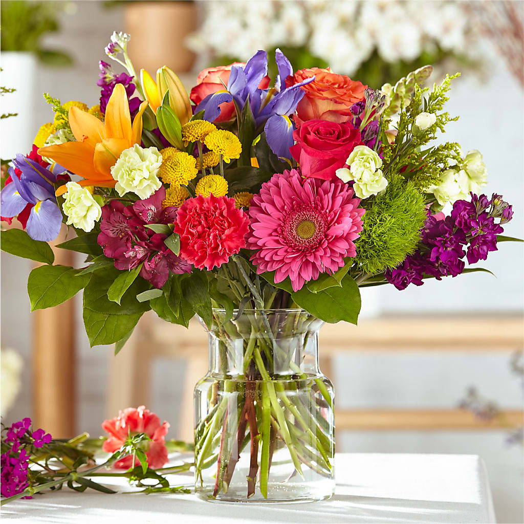 Bold & Bright – A Florist Original – Flowers By Elena, Methuen MA