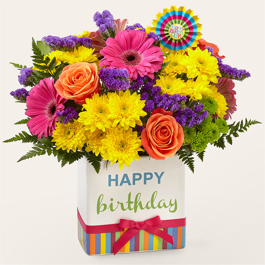 Birthday Brights Bouquet – Flowers By Elena, Methuen MA