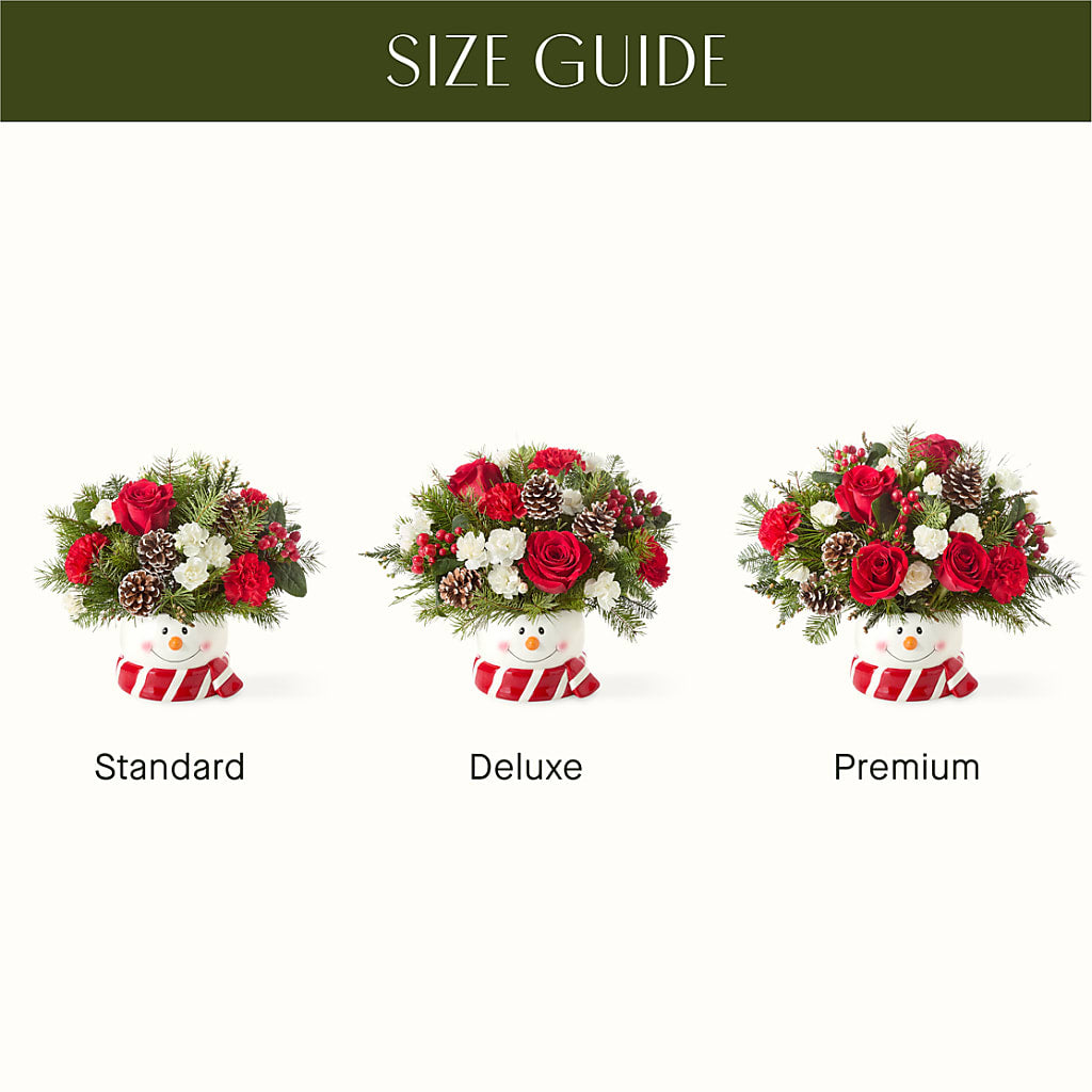Jolly Snowman Bouquet – Flowers By Elena, Methuen MA