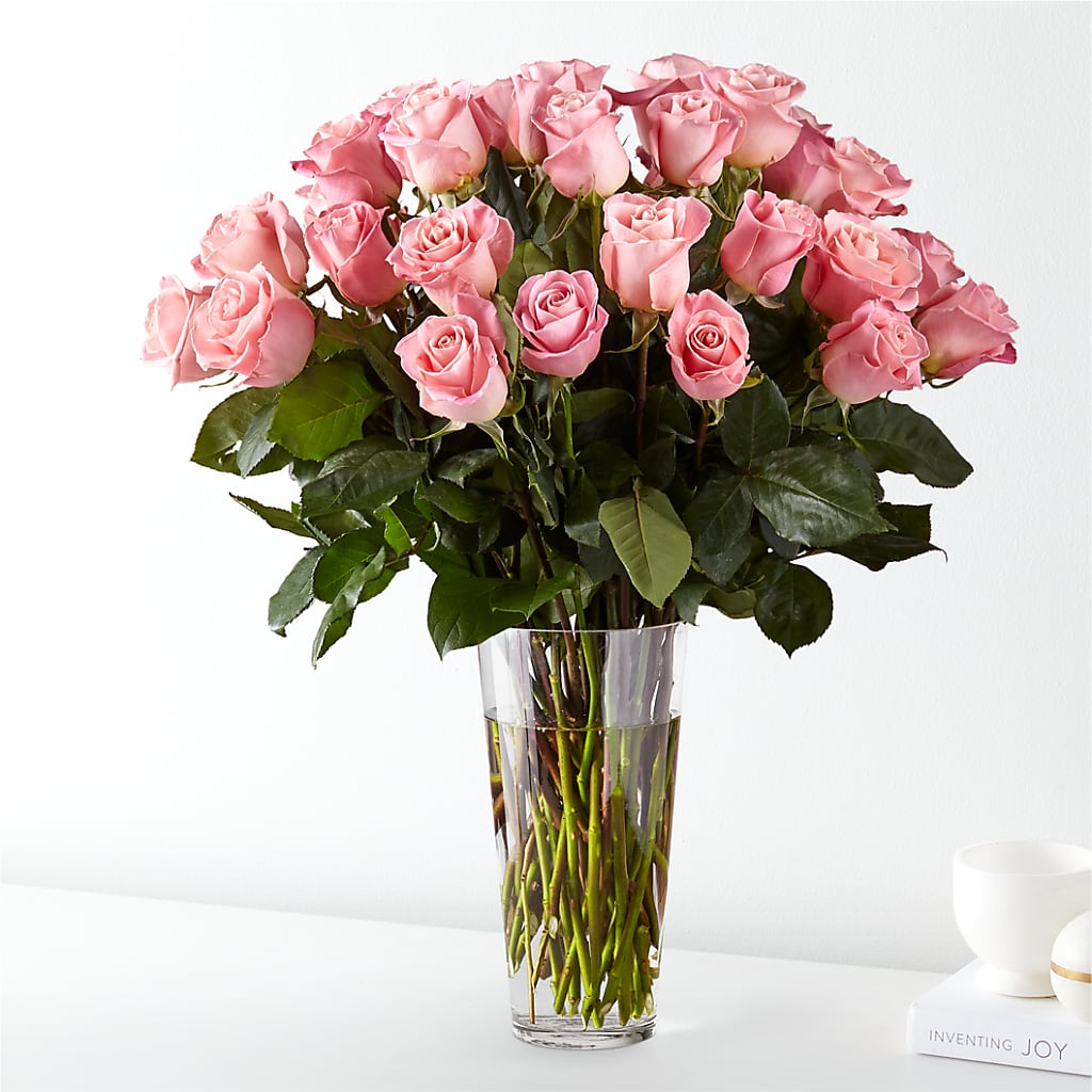Long Stem Pink Rose Bouquet – Flowers By Elena, Methuen MA