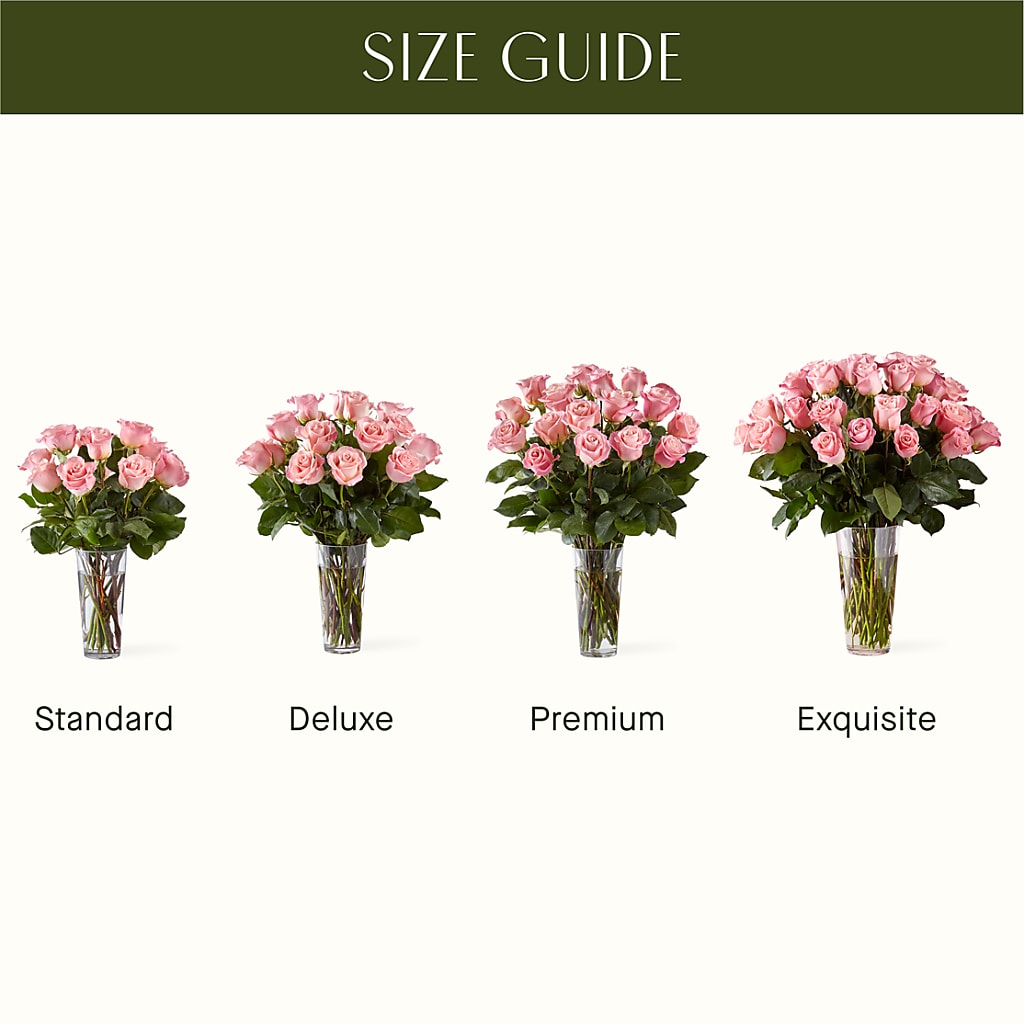 Long Stem Pink Rose Bouquet – Flowers By Elena, Methuen MA