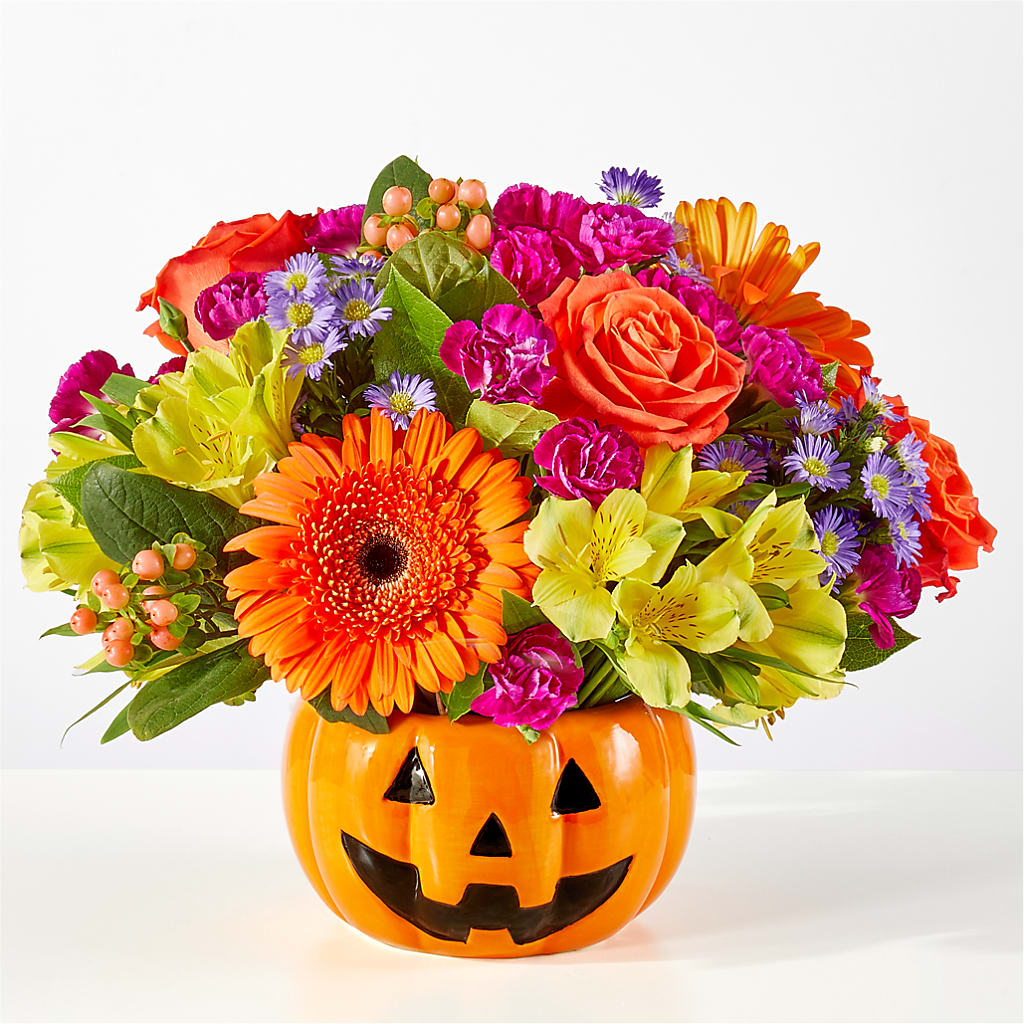 Tricks & Treats Pumpkin – Flowers By Elena, Methuen MA