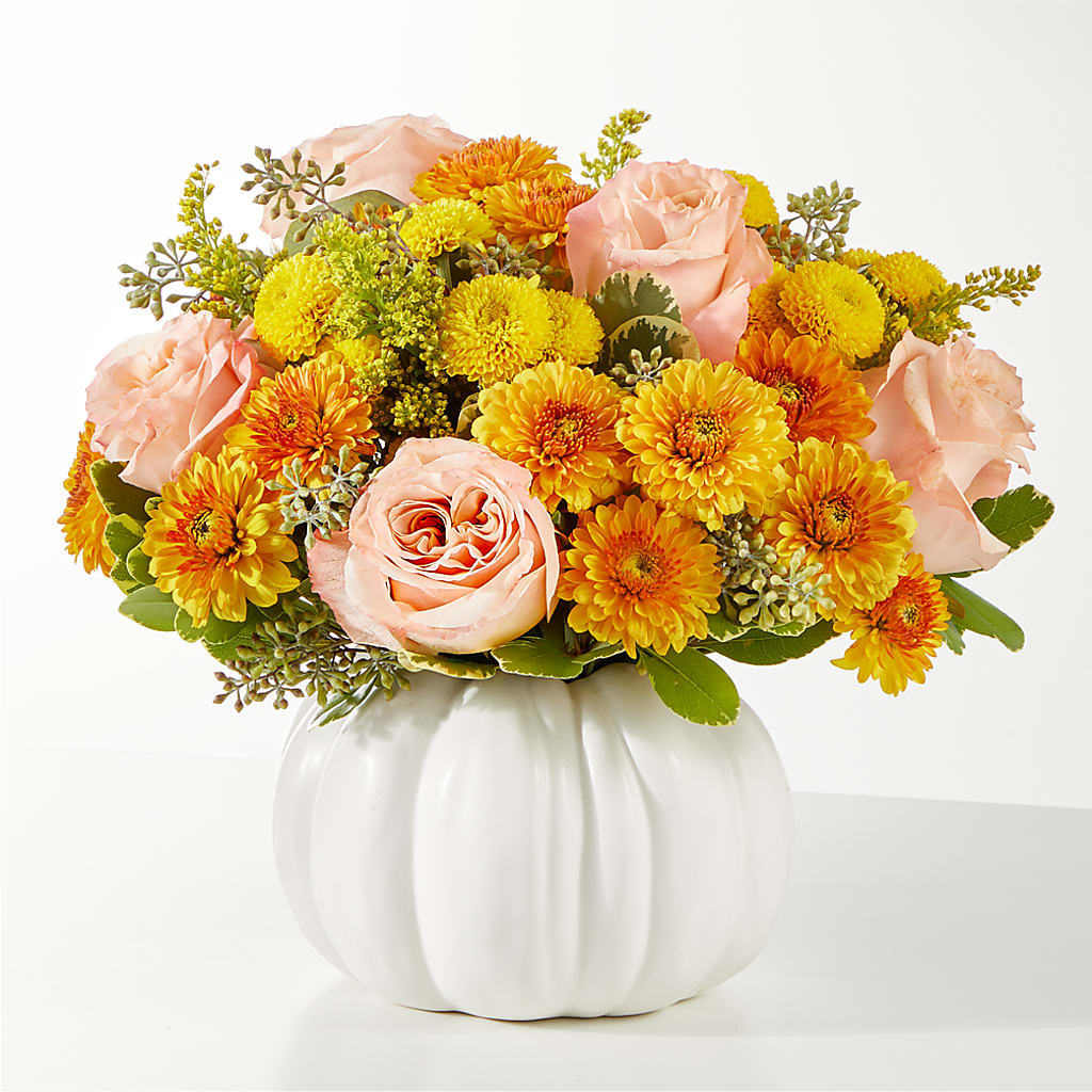 Peachy Pumpkin – Flowers By Elena, Methuen MA