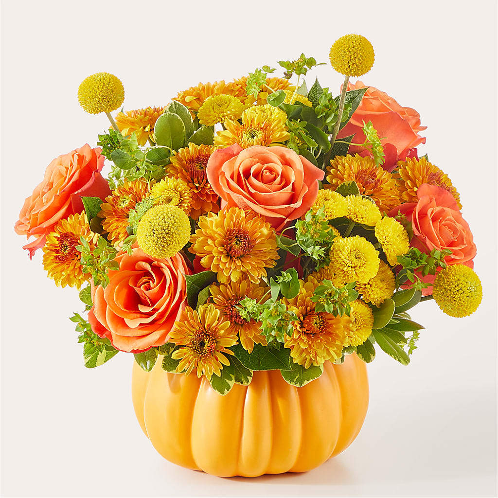 Gourdgeous Pumpkin – Flowers By Elena, Methuen MA