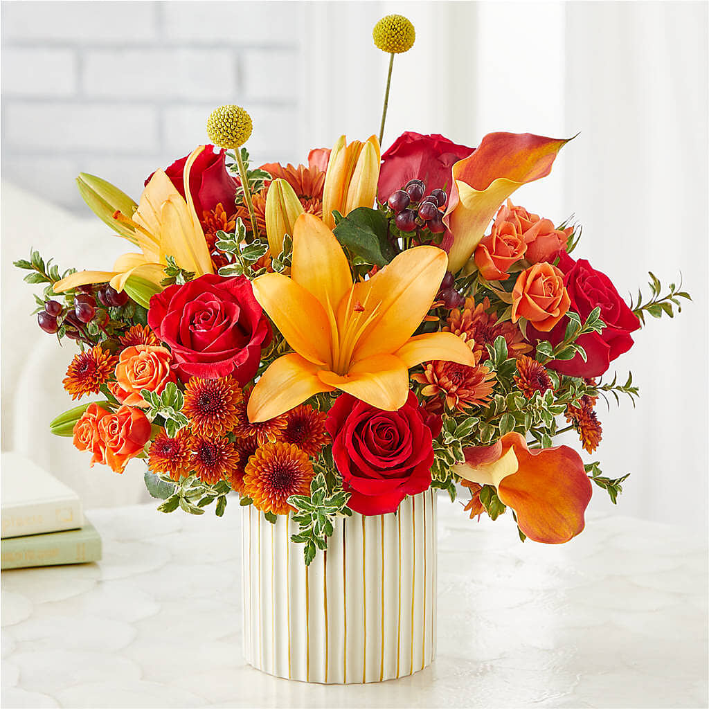 Scarlet Skies Bouquet – Flowers By Elena, Methuen MA