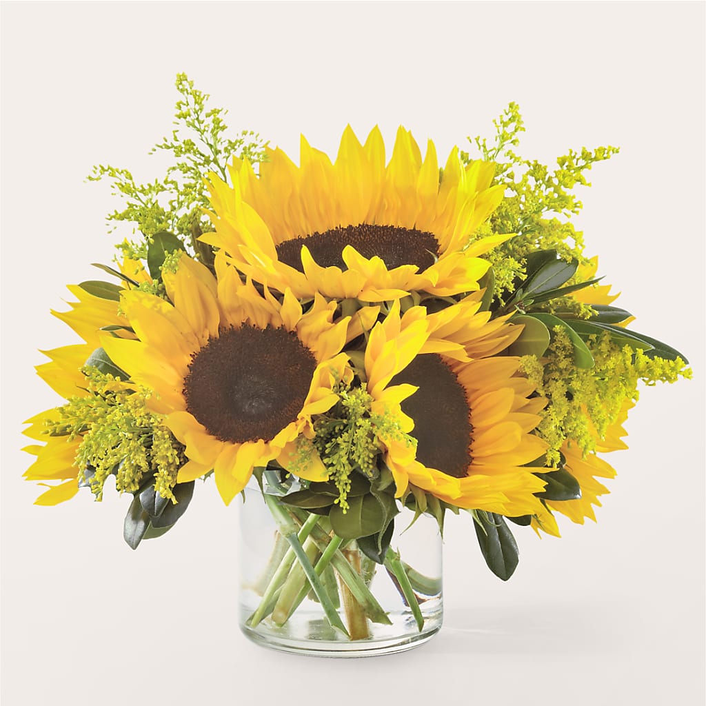 Beaming Sunflower Bouquet – Flowers By Elena, Methuen MA