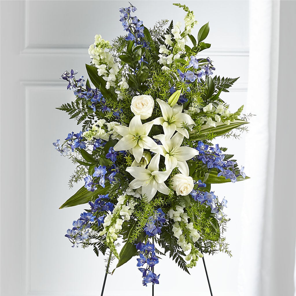 Faithful Friend Standing Spray – Flowers By Elena, Methuen MA