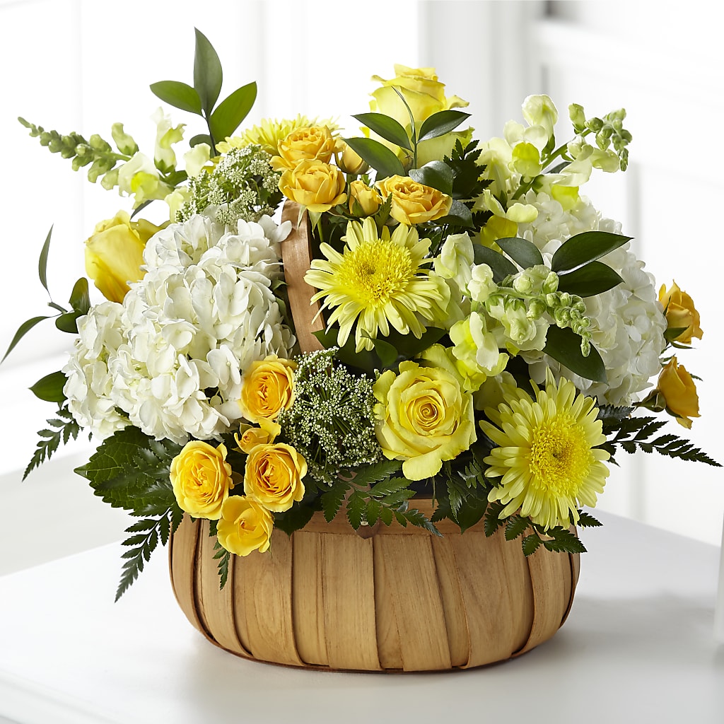 Rustic Remembrance Basket – Flowers By Elena, Methuen MA