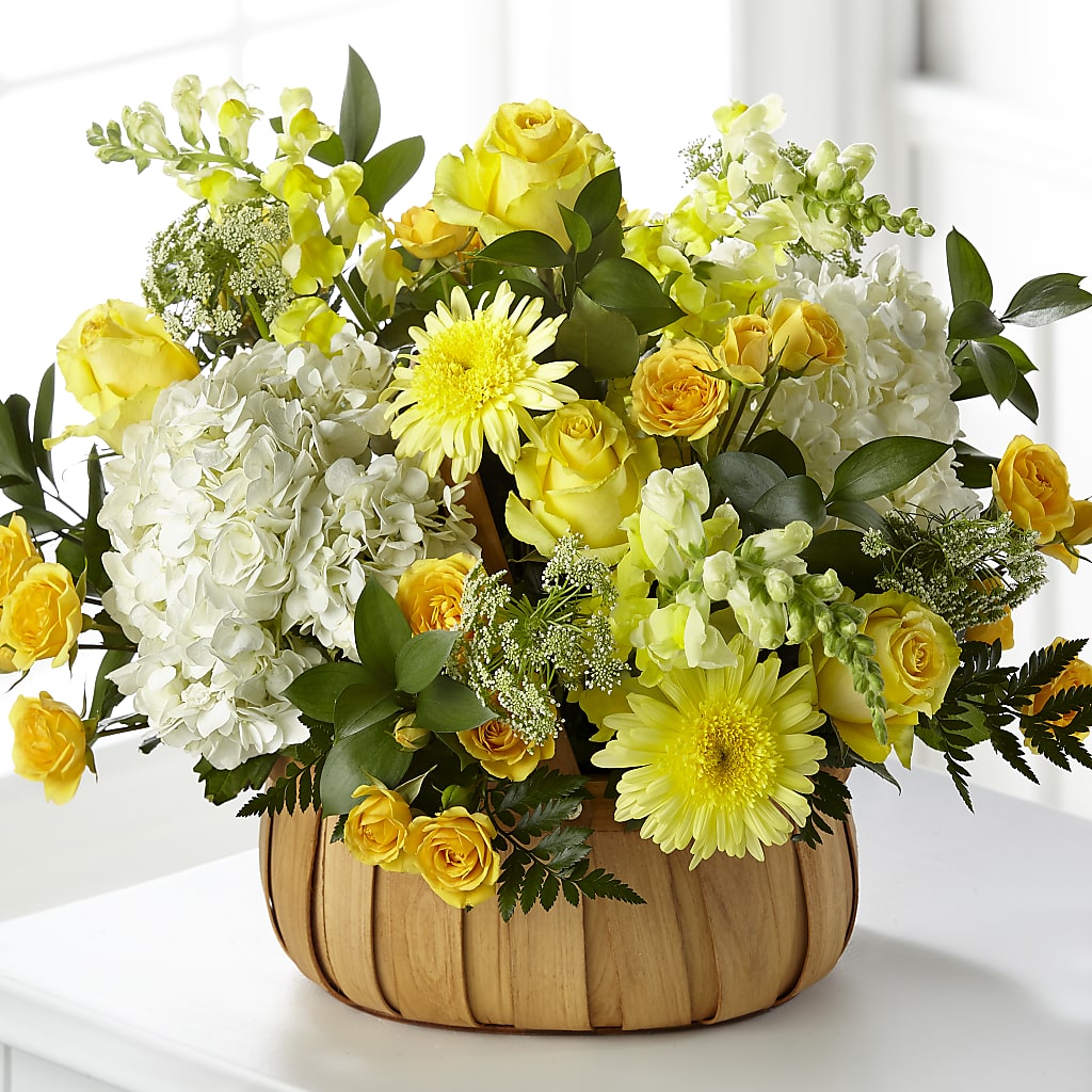 Rustic Remembrance Basket – Flowers By Elena, Methuen MA