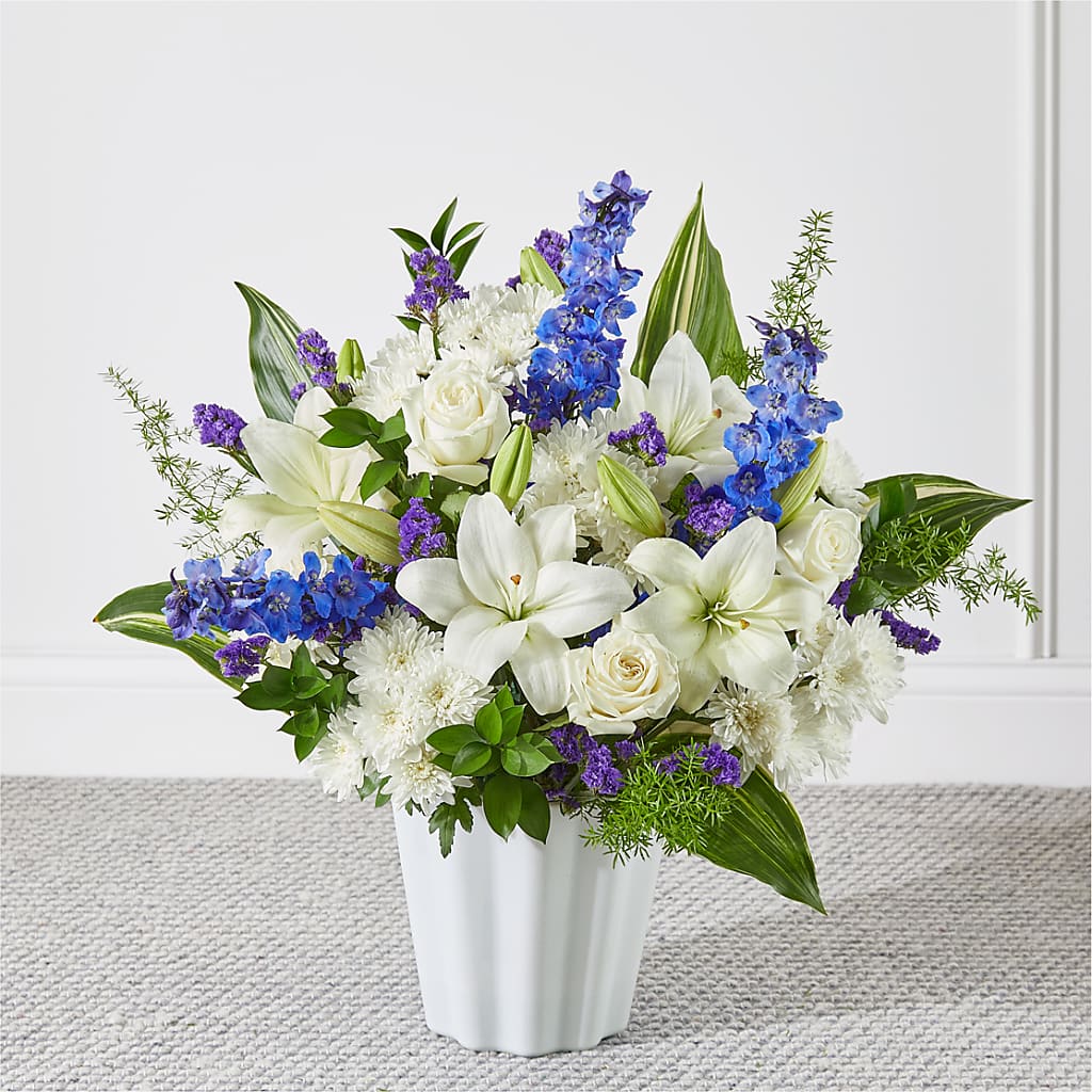 Take Comfort Floor Basket – Flowers By Elena, Methuen MA