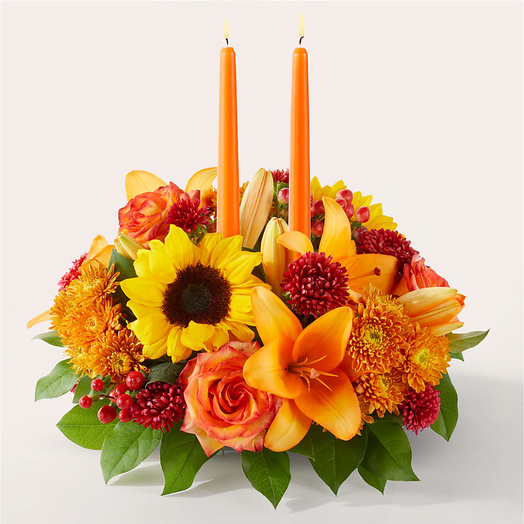 Grateful Centerpiece – Flowers By Elena, Methuen MA
