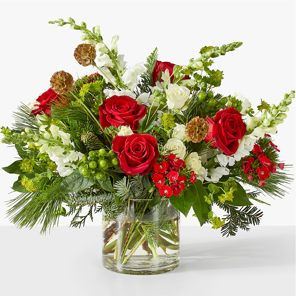 Deck the Halls Bouquet – Flowers By Elena, Methuen MA