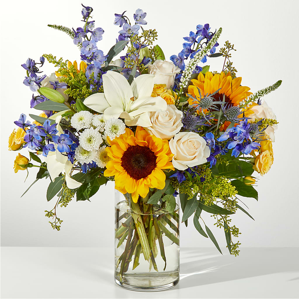 Wonderfully Sunny Bouquet – Flowers By Elena, Methuen MA