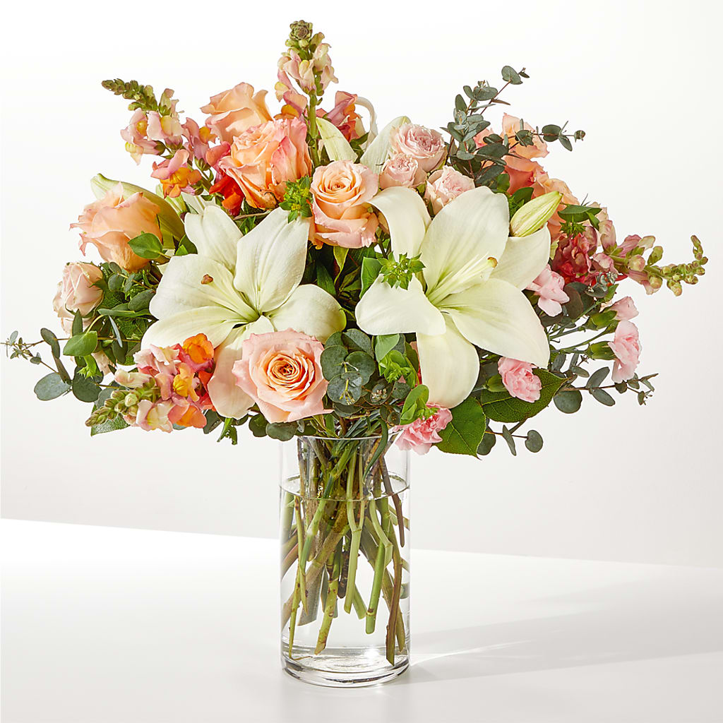 Grapefruit Splash Bouquet – Flowers By Elena, Methuen MA