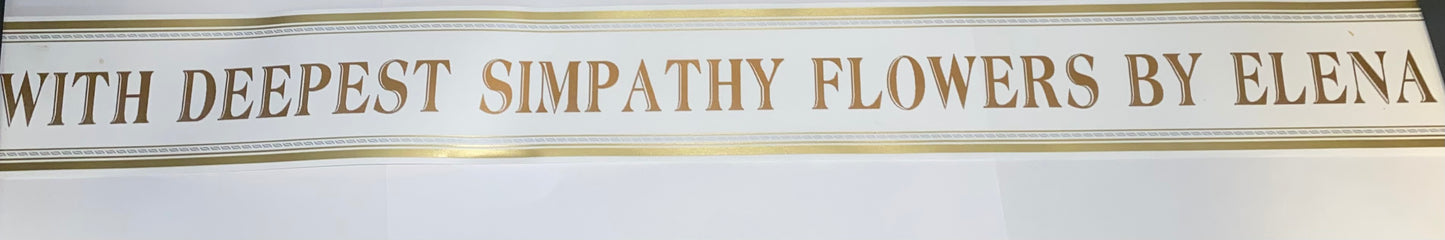 Personalize Funeral Banner