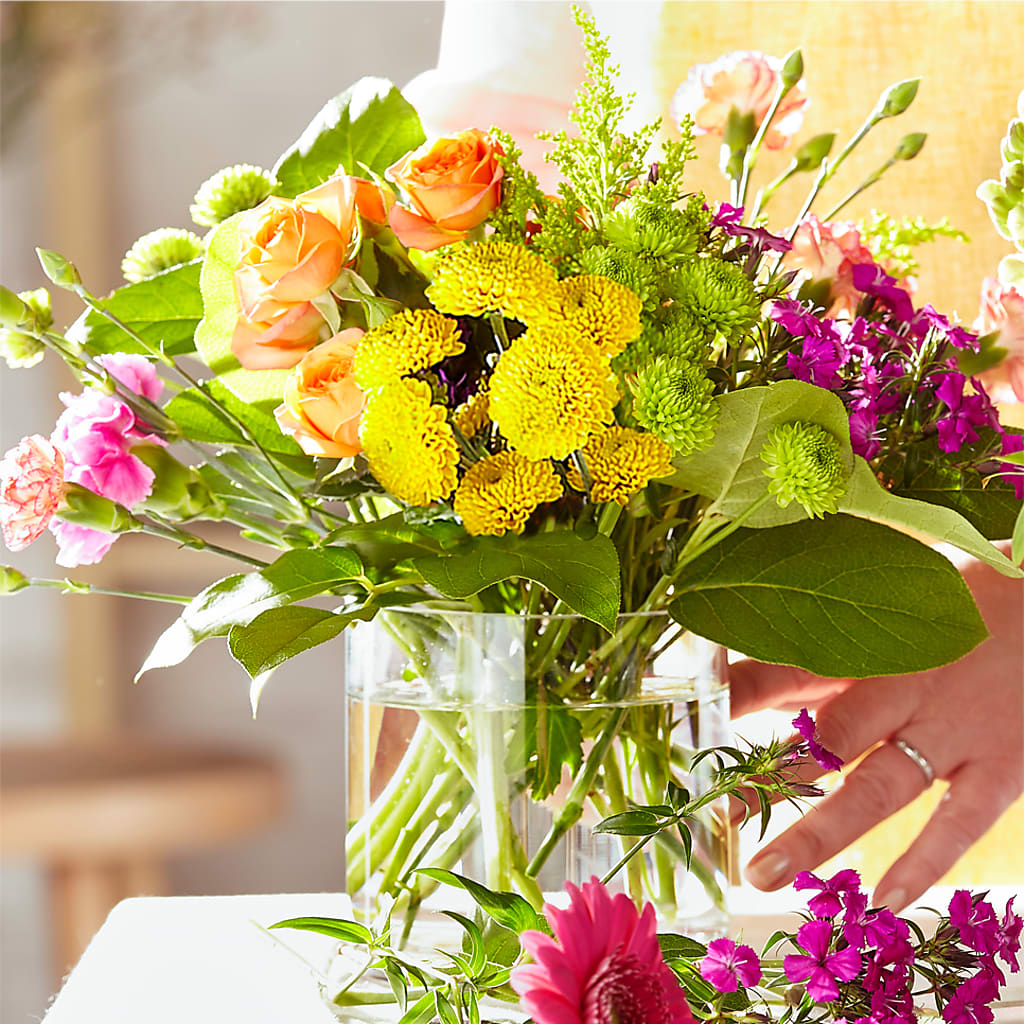 Bold & Bright – A Florist Original –  Flowers By Elena, Methuen MA