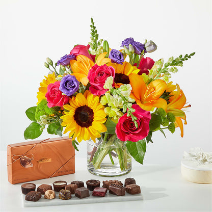 Best Day Bouquet and Chocolate Bundle