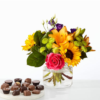 Best Day Bouquet and Chocolate Bundle –  Flowers By Elena, Methuen MA