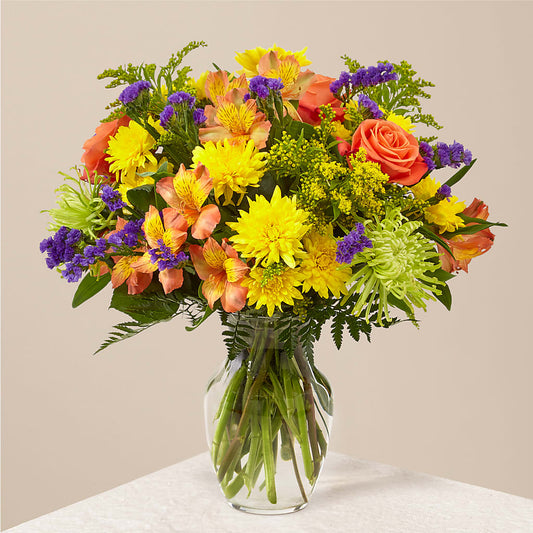 Marmalade Skies Bouquet –  Flowers By Elena, Methuen MA