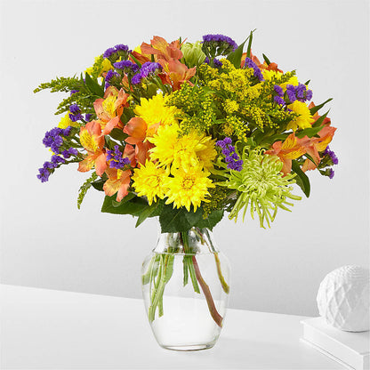 Marmalade Skies Bouquet –  Flowers By Elena, Methuen MA