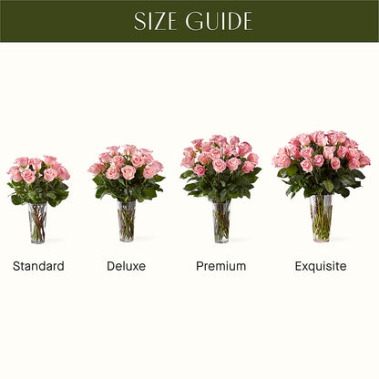 Long Stem Pink Rose Bouquet –  Flowers By Elena, Methuen MA