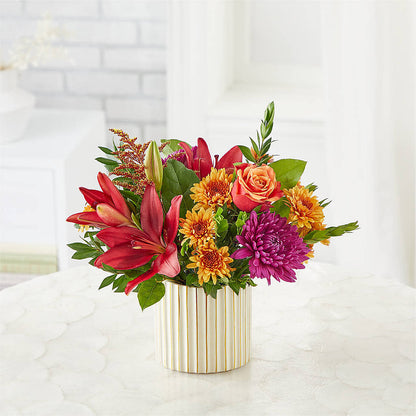 Burgundy Landscape Bouquet –  Flowers By Elena, Methuen MA