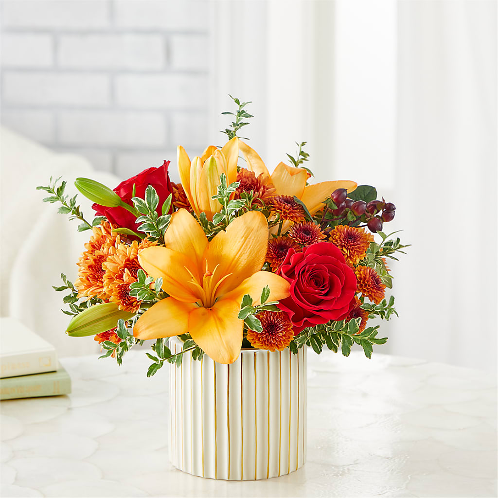 Scarlet Skies Bouquet –  Flowers By Elena, Methuen MA