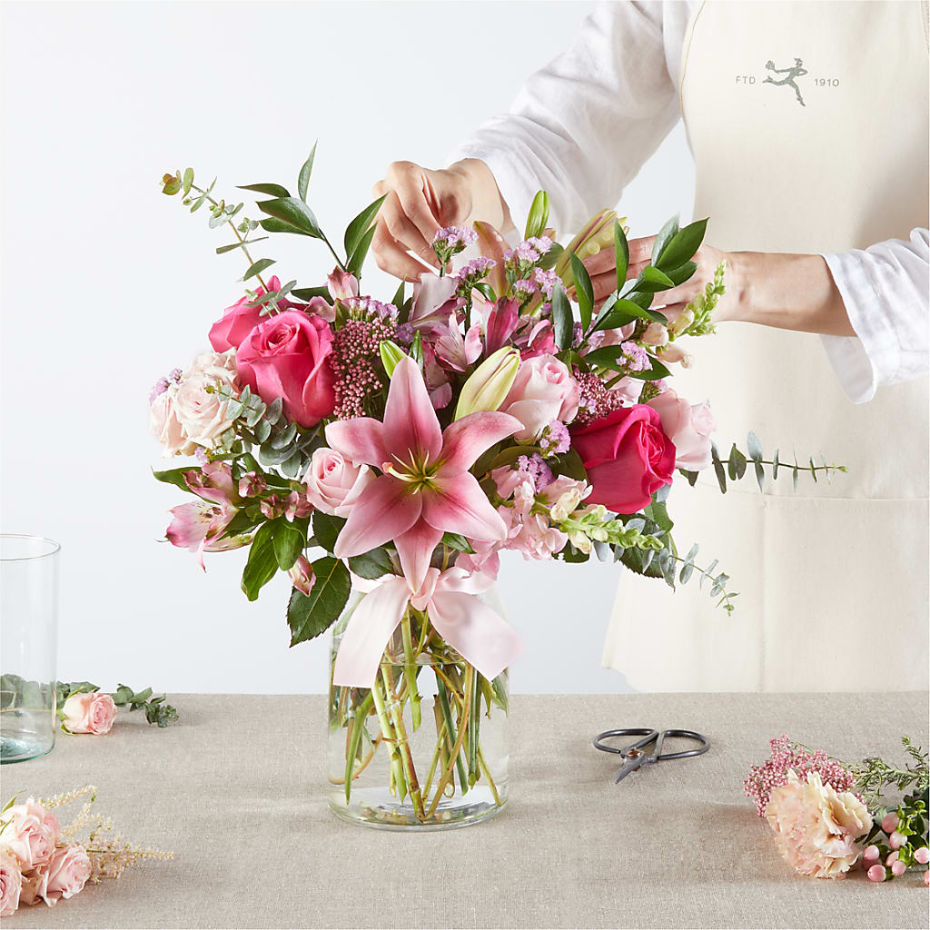 Pink Ribbon - A Florist Original –  Flowers By Elena, Methuen MA