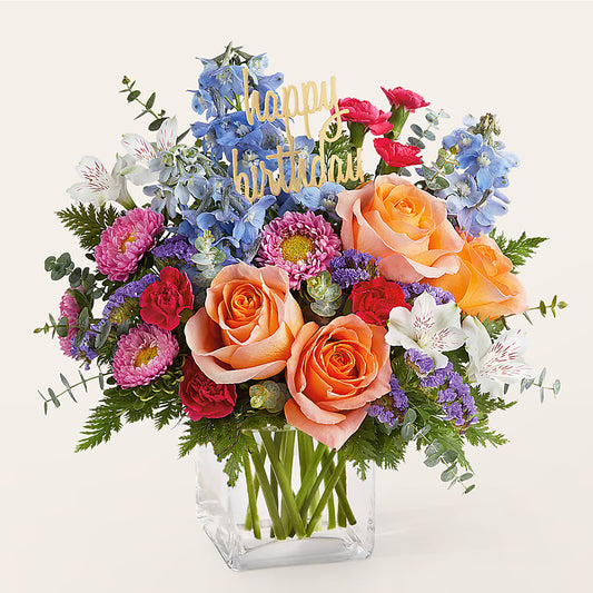 Birthday Bash Bouquet –  Flowers By Elena, Methuen MA