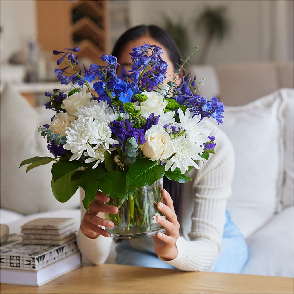 Cerulean Waves Bouquet –  Flowers By Elena, Methuen MA