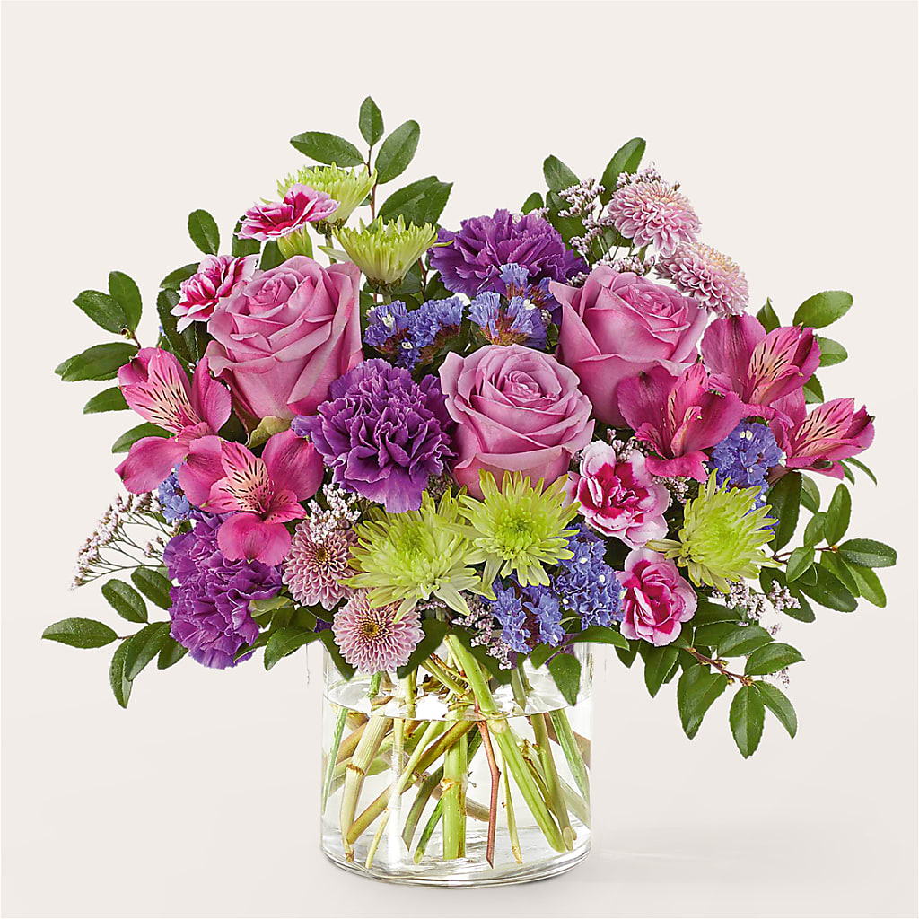 Glass Half Full Bouquet –  Flowers By Elena, Methuen MA