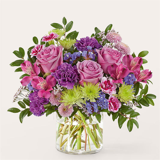 Glass Half Full Bouquet –  Flowers By Elena, Methuen MA