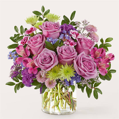 Glass Half Full Bouquet –  Flowers By Elena, Methuen MA