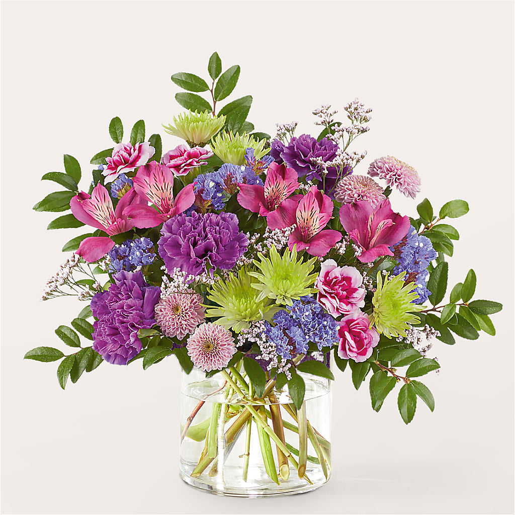Glass Half Full Bouquet –  Flowers By Elena, Methuen MA