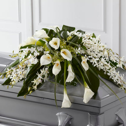 Angel Wings Casket Spray –  Flowers By Elena, Methuen MA