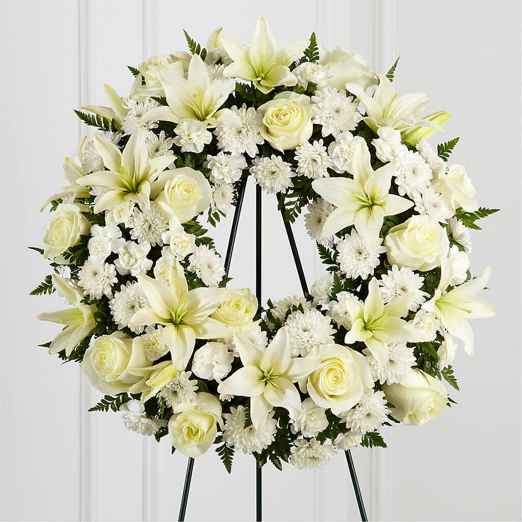 Treasured Tribute Wreath –  Flowers By Elena, Methuen MA