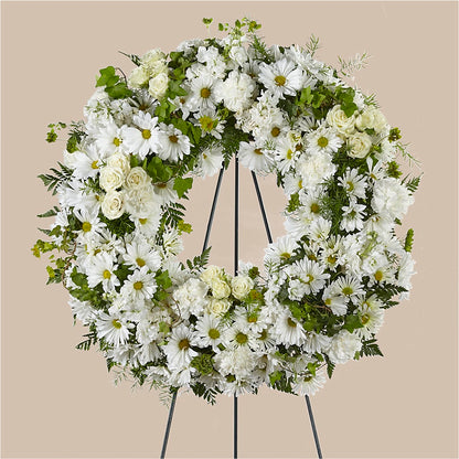 Faithful Wishes Wreath –  Flowers By Elena, Methuen MA