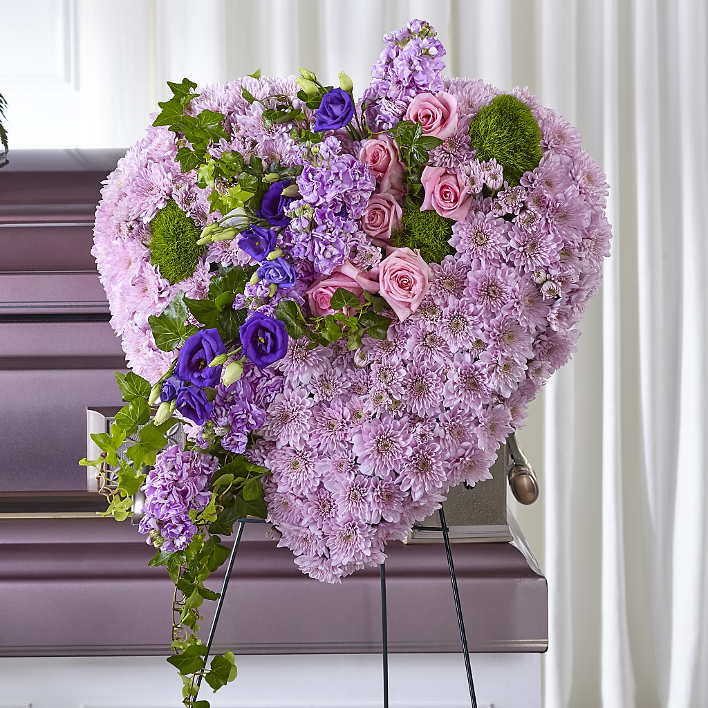 Treasured Love Standing Heart –  Flowers By Elena, Methuen MA