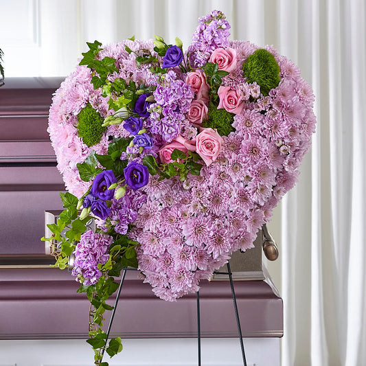 Treasured Love Standing Heart –  Flowers By Elena, Methuen MA