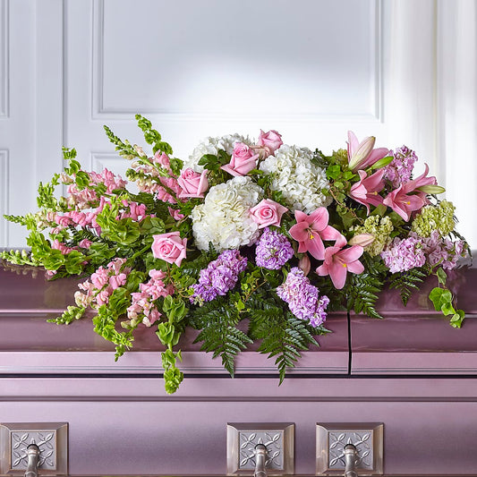 Life's Gratitude Casket Spray –  Flowers By Elena, Methuen MA