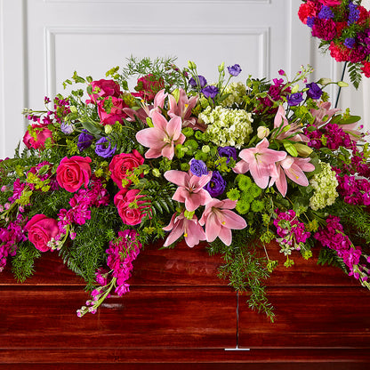 Radiant Tribute Casket Spray –  Flowers By Elena, Methuen MA
