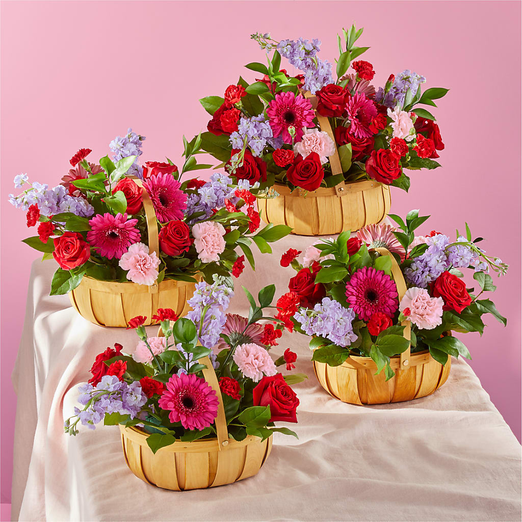 Pink Picnic Basket –  Flowers By Elena, Methuen MA