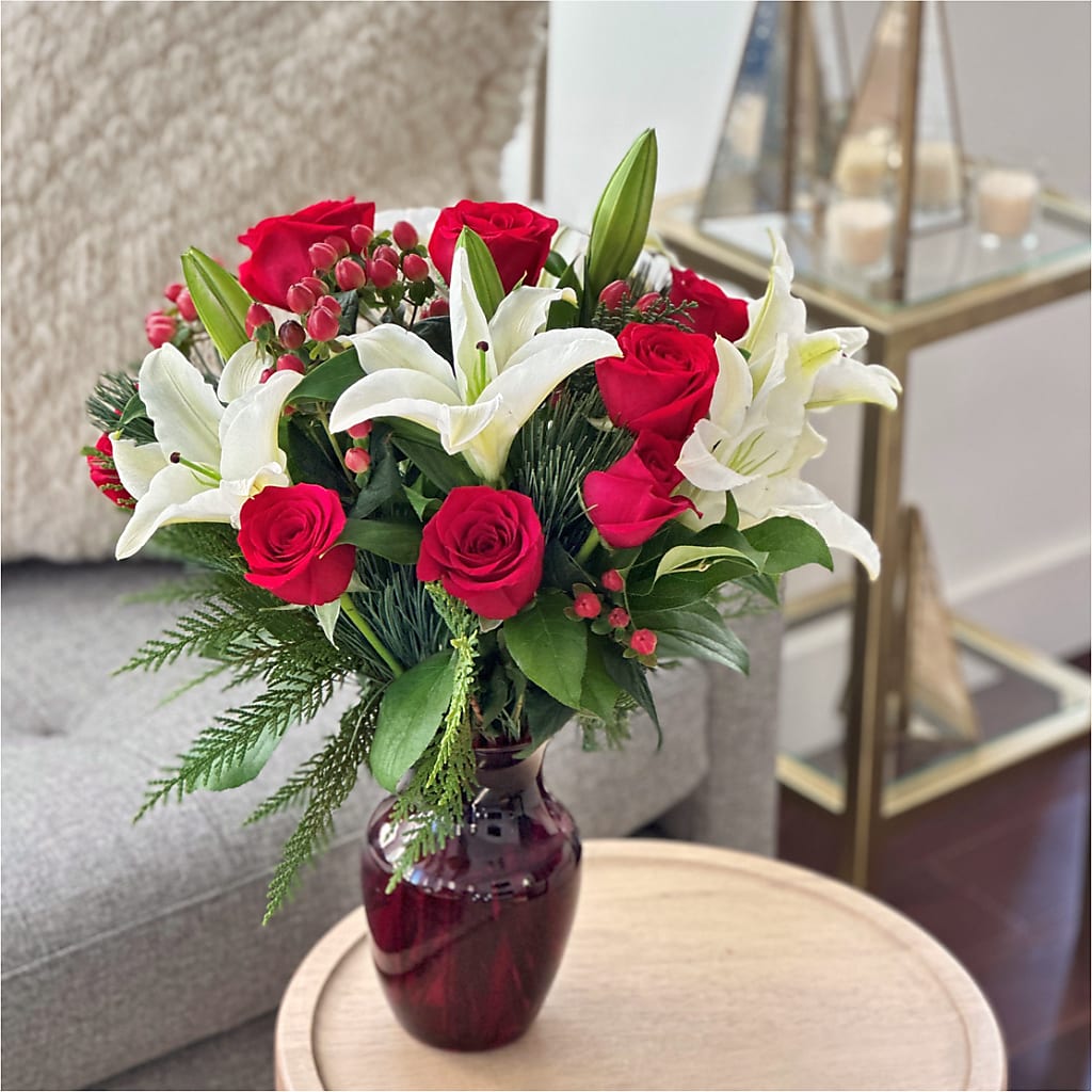 Evergreen Delight Bouquet –  Flowers By Elena, Methuen MA