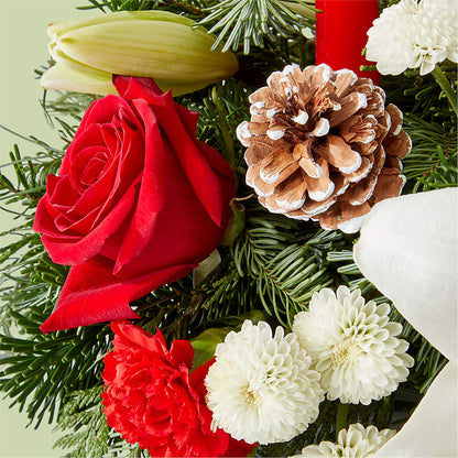 Seasonal Festivities Centerpiece –  Flowers By Elena, Methuen MA