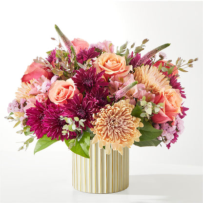 Berry Cobbler Bouquet with Ivory Vase –  Flowers By Elena, Methuen MA