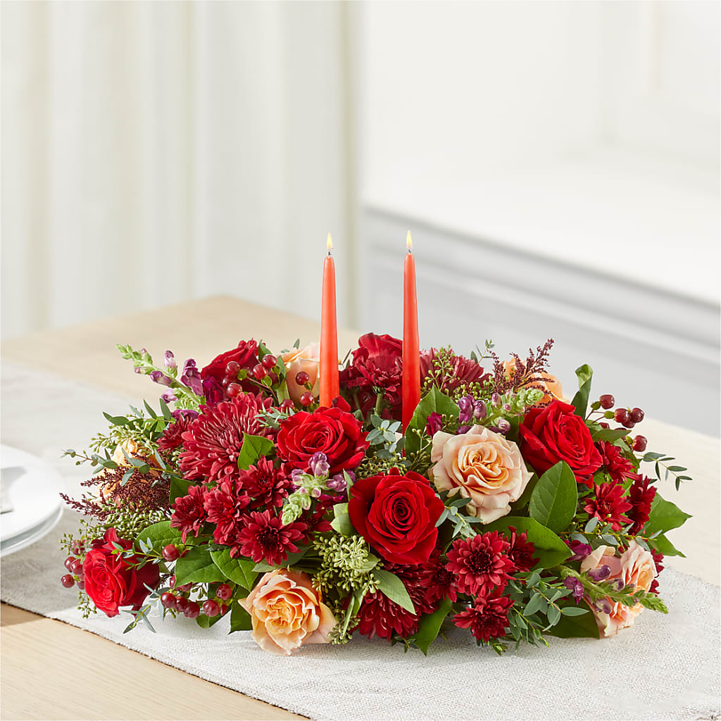 Most Thankful Centerpiece –  Flowers By Elena, Methuen MA