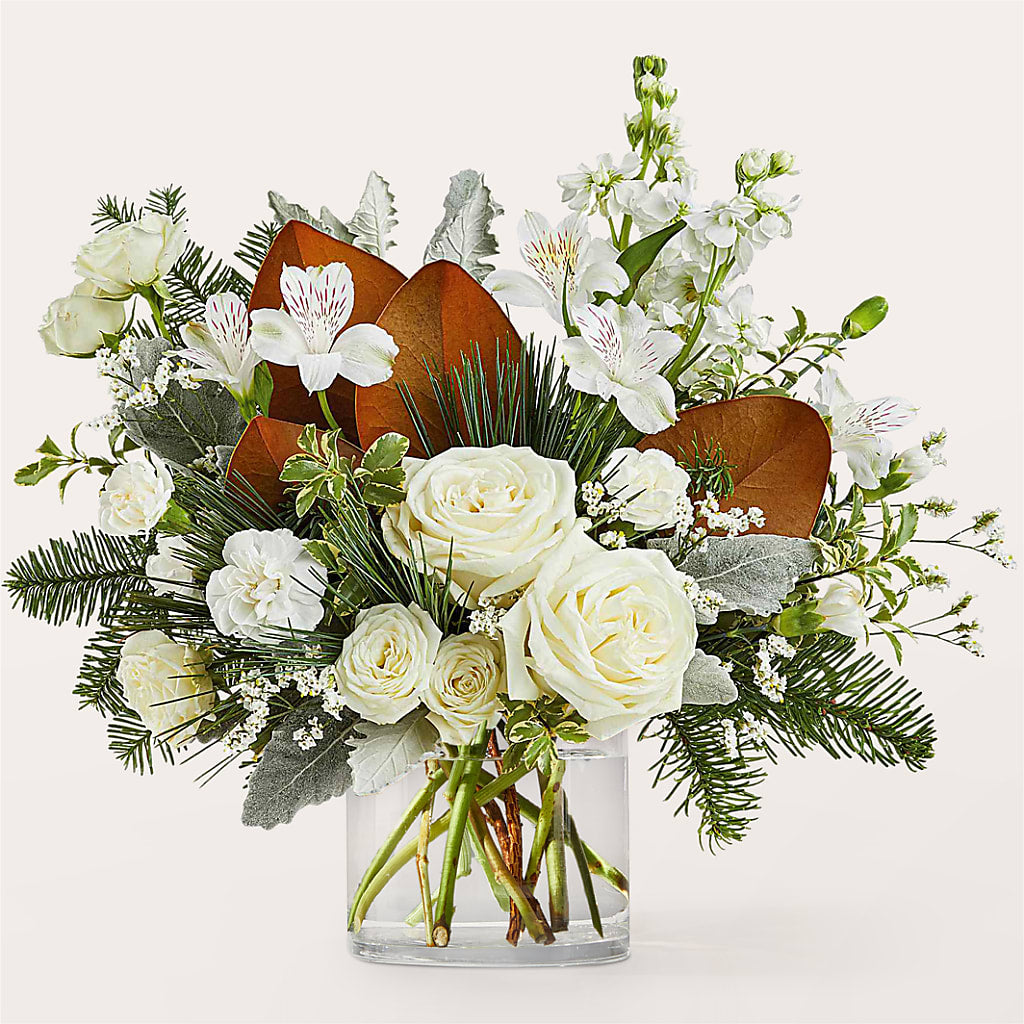 Fresh Snowfall Bouquet –  Flowers By Elena, Methuen MA