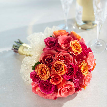 Sweet Roses Bouquet –  Flowers By Elena, Methuen MA